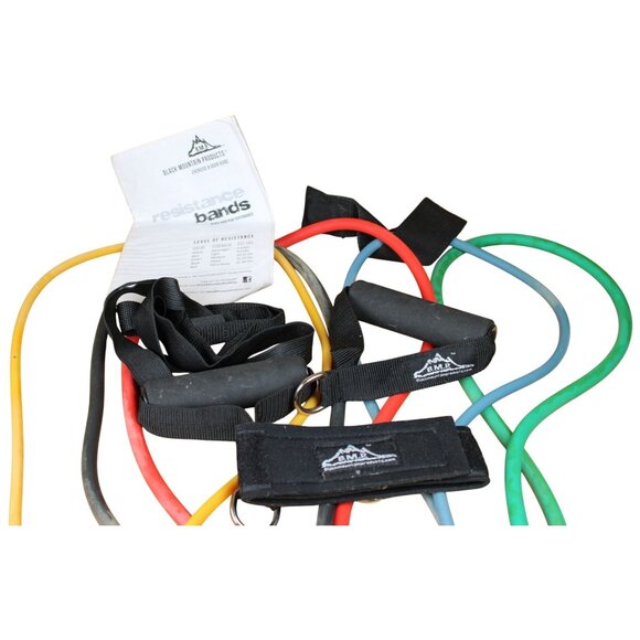 Black Mountain Products Resistance Bands Exercise Set w/ Handles & Carrying Bag - Picture 3 of 6